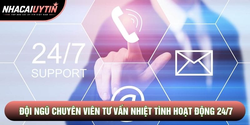Đội ngũ chuyên viên tư vấn nhiệt tình hoạt động 24/7 Đội ngũ chuyên viên tư vấn nhiệt tình hoạt động 24/7