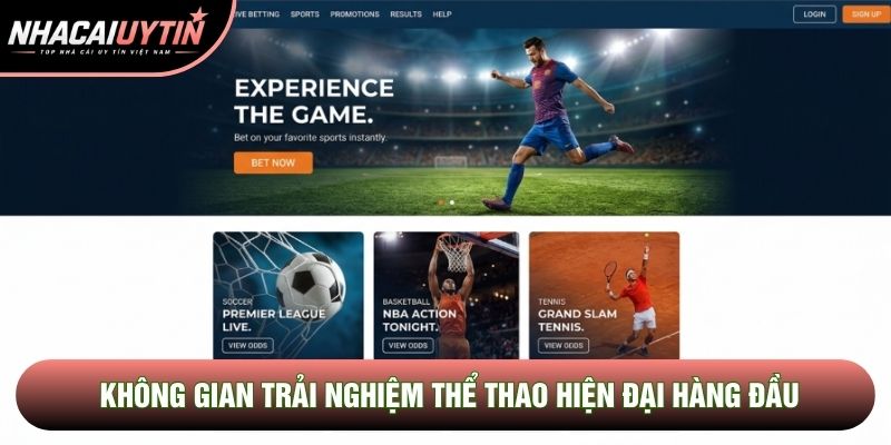 Không gian trải nghiệm thể thao hiện đại hàng đầu